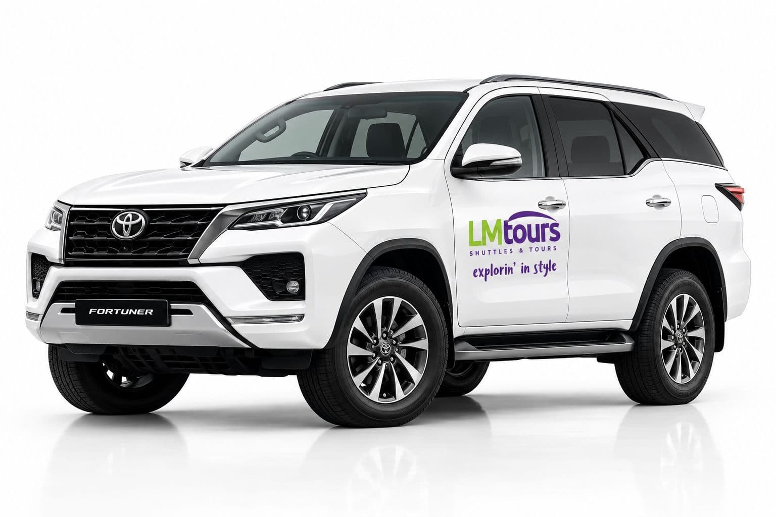 LM Tours Toyota Fortuner executive chauffeur vehicle