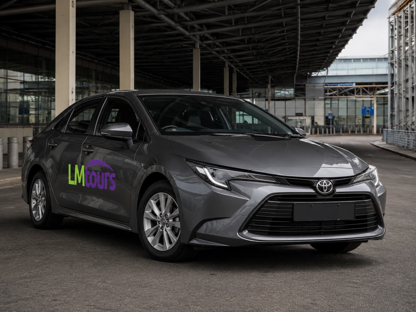 LM Tours Toyota Corolla executive sedan for comfortable and reliable chauffeur travel